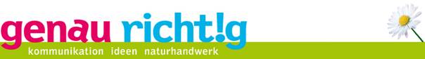 GENAU RICHTIG - Startseite
